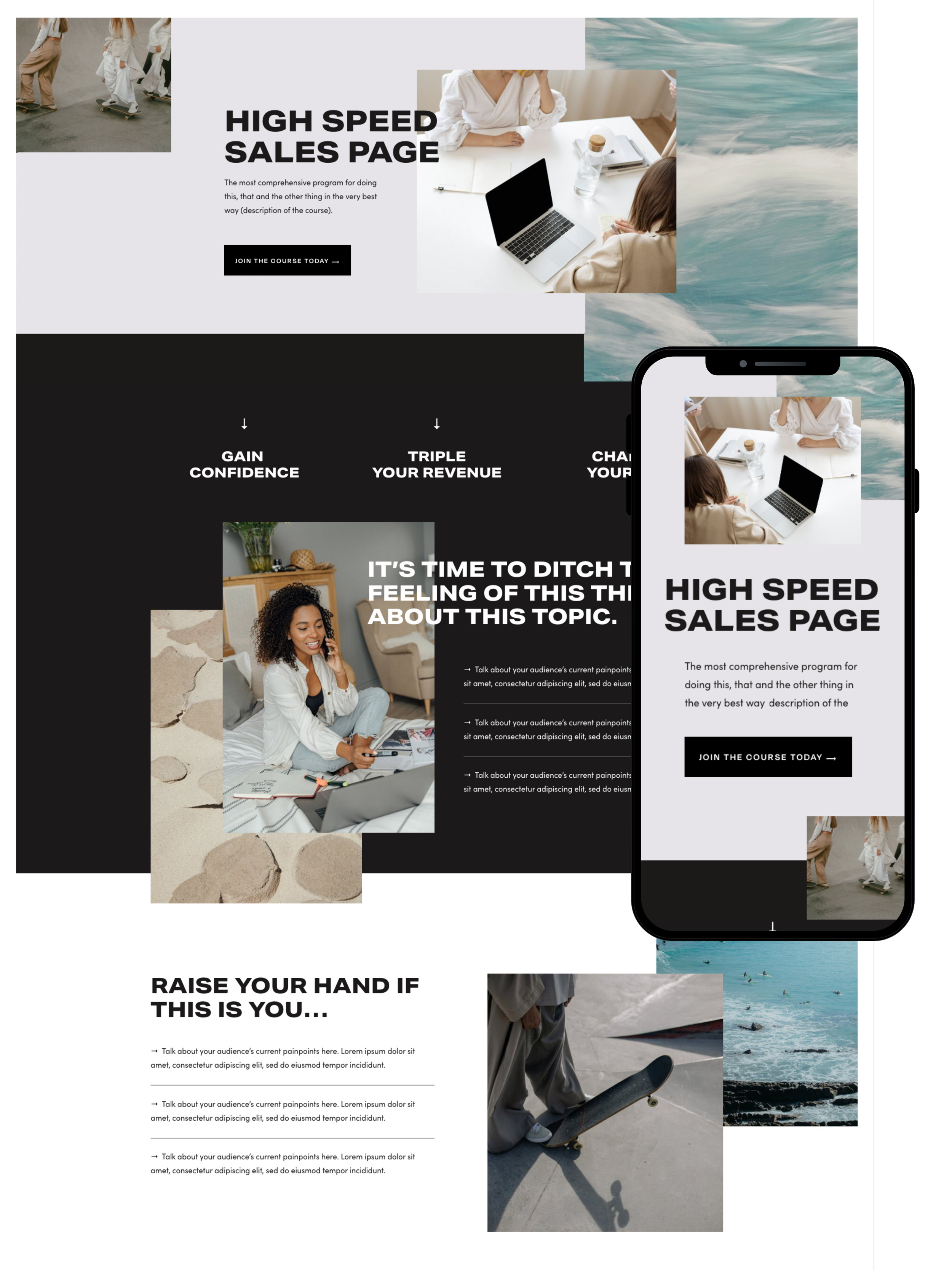 Sales Page Design | Elite Launch Design - Create in Las Vegas for Higher Conversions